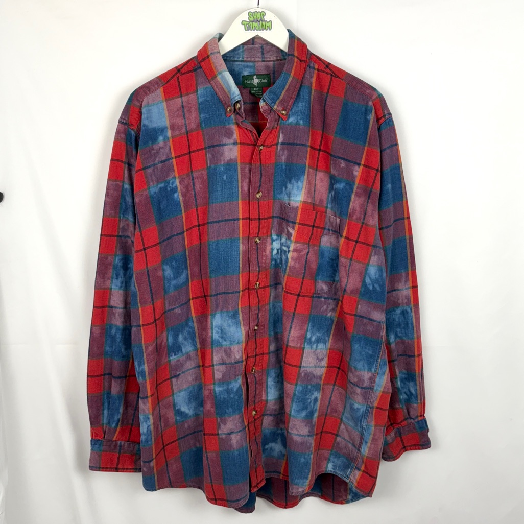 Vintage Distressed Button Down Shirt